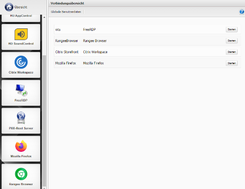 Verbindungsübersicht