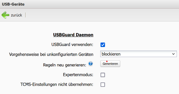 USB Guard aktivieren